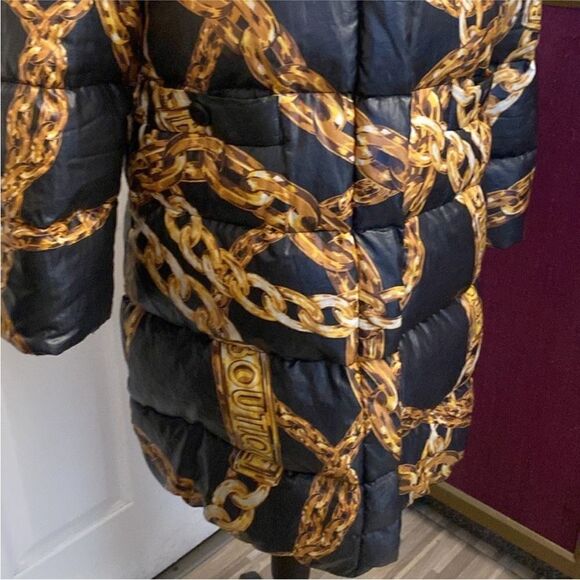 Moschino Boutique chain print puffer jacket, US6 - Picture 3 of 12